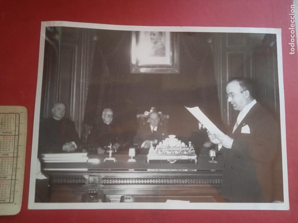 Fotograf&iacute;a antigua: Alcalde de Bilbao Joaqu&iacute;n Zugazagoitia en acto. Asociaci&oacute;n Txistularis Pa&iacute;s Vasco Navarro