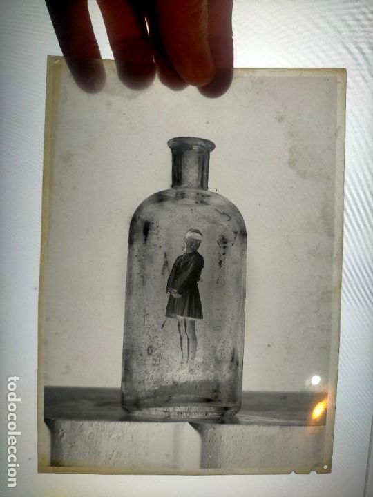 Photographie ancienne: antiguo negativo celuloide para foto - cadiz 17,7 x 12,7cm ni&ntilde;os familias posados montajes etc ver