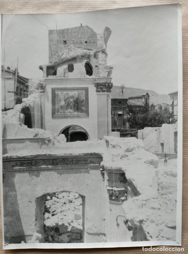 Antique Photography: ALCOY DESTRUCCION DE SANTA MARIA TAMA&Ntilde;O 18 X 23 CM.