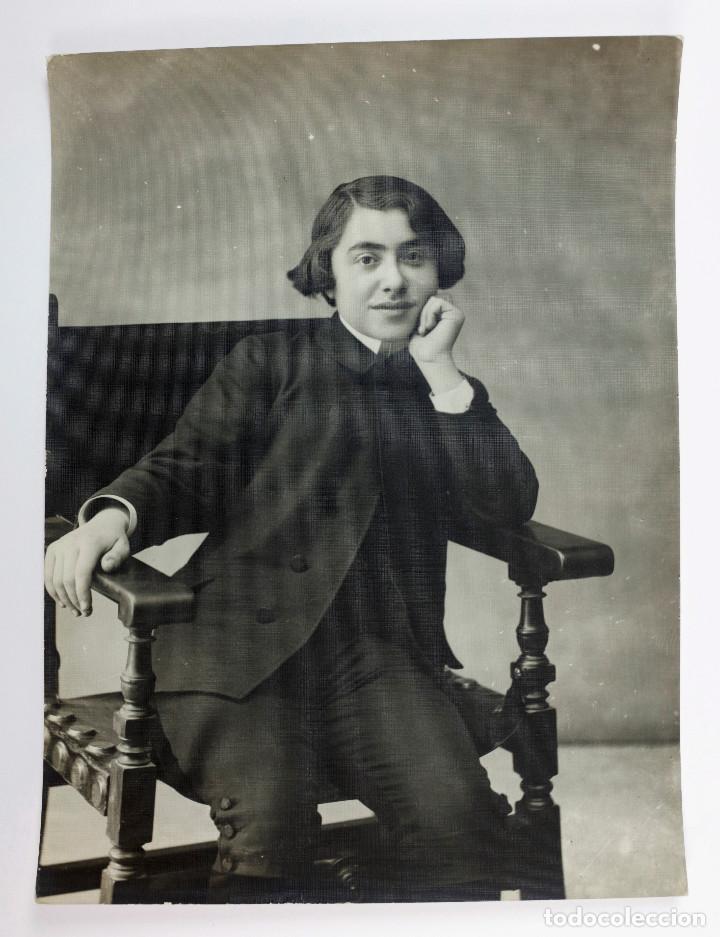 Fotograf&iacute;a antigua: PIANISTA CON NOMBRE REVERSO, FOTOGRAF&Iacute;A 18X24 CM.