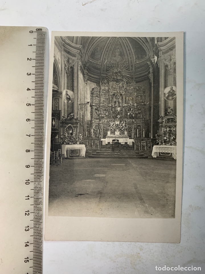 Fotograf&iacute;a antigua: FOTO POSTAL. ANTIGUO RETABLO MAYOR DE ESTILO BARROCO. LOCALIDAD?. FOT&Oacute;GRAFO?.