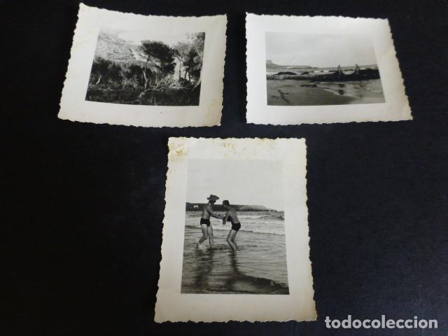 Fotograf&iacute;a antigua: CASTELLON GUERRA CIVIL SOLDADOS ALEMANAS LEGION CONDOR EN PLAYA 3 FOTOGRAFIAS 6 X 7 CMTS