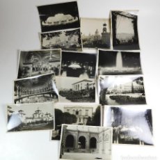Fotografía antigua: BARCELONA - EXPOSICIÓN UNIVERSAL DE 1929 - 14 FOTOGRAFÍAS 18X24 CM Y MENOS.. Lote 339922798