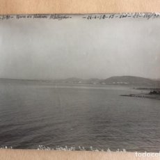 Fotografía antigua: FOTO DESDE AVIÓN. FECHADA 1930 VISTA GENERAL BASE HIDROAVIONES DEL ATALAYON MELILLA 12’5 X 17 CMS