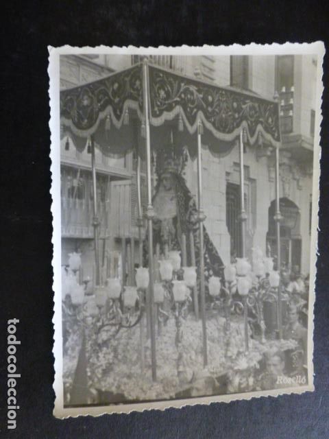 Fotograf&iacute;a antigua: JAEN VIRGEN DE LOS DOLORES POR LA CARCEL VIEJA ANTIGUA FOTOGRAFIA 8,5 X 11 CMTS ROSELL&Oacute; FOTOGRAFO