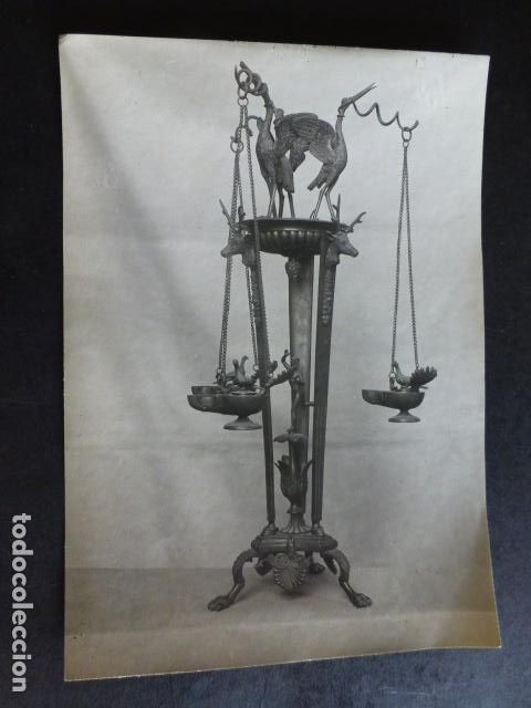 Fotograf&iacute;a antigua: LAMPADARIO DE POMPEYA FOTOGRAFIA 12 X 17 CMTS