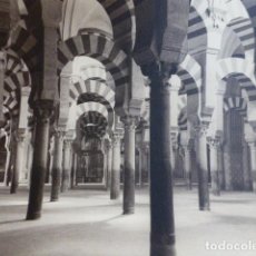 Fotografía antigua: CORDOBA INTERIOR DE LA MEZQUITA OTTO WUNDERLICH FOTOGRAFO DECADA 1920