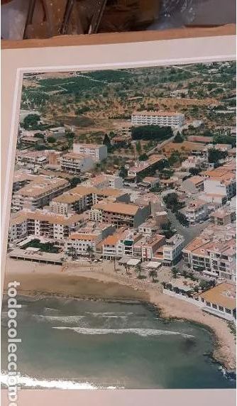 Antique Photography: FOTOGRAFIA ORIGINAL AEREA DE UNA ZONA DE ALCOCEBRE ALCALA DE CHIVERT (CASTELLON) A&Ntilde;OS 70