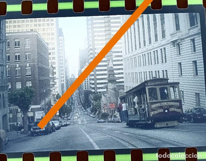Fotografia antica: Antiguo negativo de fotograf&iacute;a. Tranv&iacute;a. A&ntilde;os 70/80.