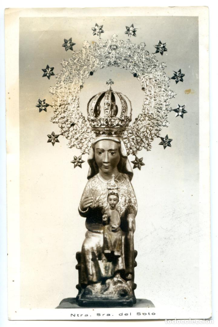 Fotografia antica: Soto Iruz, Cantabria. Nuestra se&ntilde;ora de El Soto, virgen, foto de 11,5x17,7 cm.