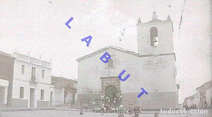 Fotografia antiga: PUEBLA DE OBANDO BADAJOZ NEGATIVO DE FOTOGRAFIA 7X5 H16
