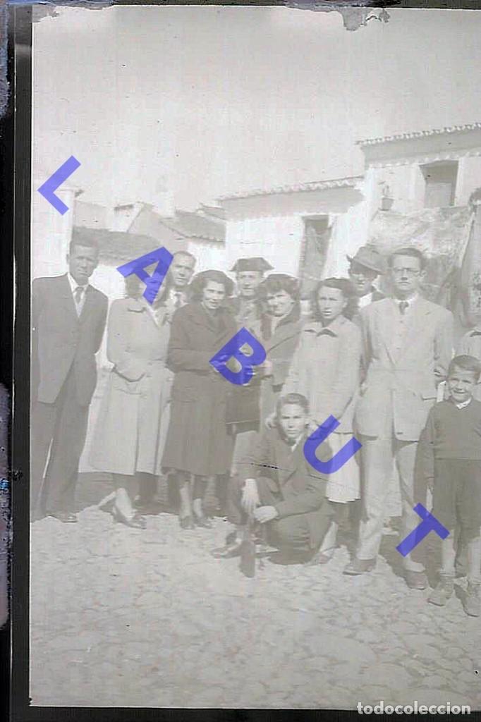Alte Fotografie: PUEBLA DE OBANDO BADAJOZ NEGATIVO DE FOTOGRAFIA 9X6 H09
