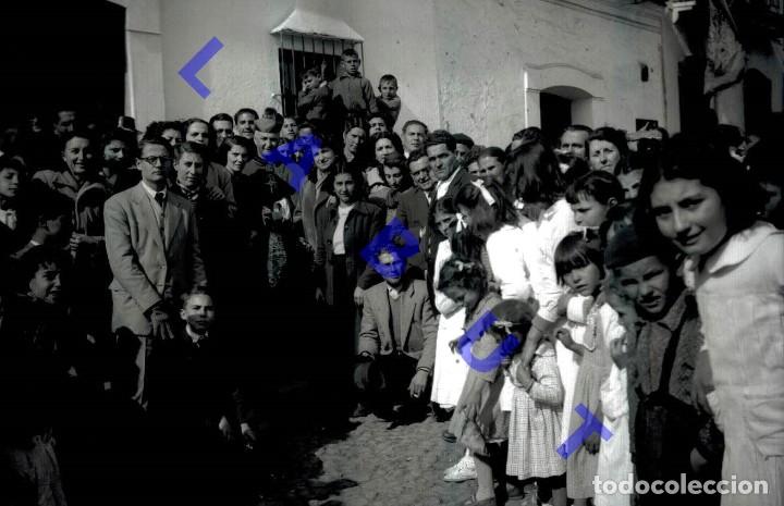 Fotografia antiga: PUEBLA DE OBANDO BADAJOZ NEGATIVO DE FOTOGRAFIA COSTUMBRISTA 9X6 H25
