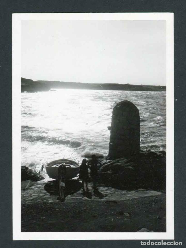 Alte Fotografie: COSTA BRAVA. L'ESCALA. Contraluz. 1975