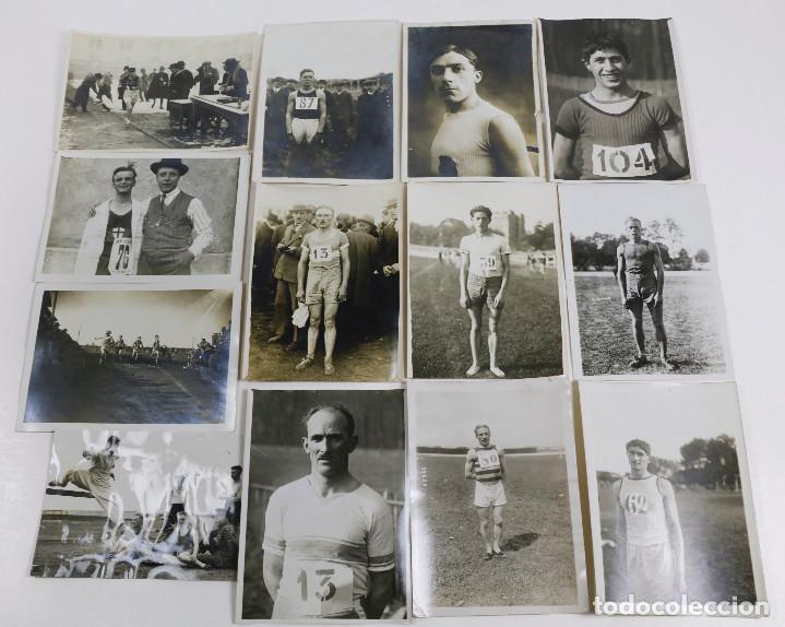 Fotograf&iacute;a antigua: ATLETISMO - 1920'S. FRANCIA. 13 FOTOGRAF&Iacute;AS 13x18cm. Fotos: Meurisse y otros.