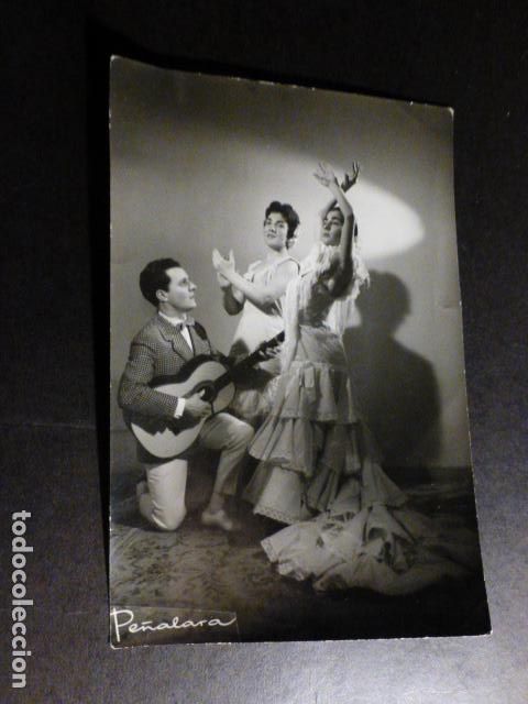 Fotografia antica: TRIO SOLMAR PILAR MARTIN MANOLO BERBES RUBIA MATOS BAIEL FLAMENCO ANTIGUA FOTOGRAFIA 10 X 15 CMTS