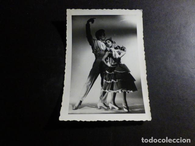 Fotograf&iacute;a antigua: PILAR MARTIN Y JOSE LUIS BAILARINES FLAMENCO ANTIGUA FOTOGRAFIA 8 X 11 CMTS