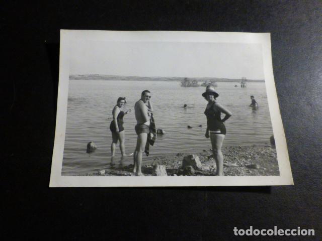 Fotografia antiga: PANTANO DE ENTREPE&Ntilde;AS BUENDIA GUADALAJARA ANTIGUA FOTOGRAFIA 7,5 X 10,5 CMTS