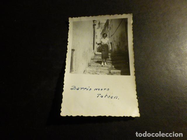 Fotografia antica: TETUAN MARRUECOS ESPA&Ntilde;OL BARRIO MORO ANTIGUA FOTOGRAFIA 6 X 9,5 CMTS