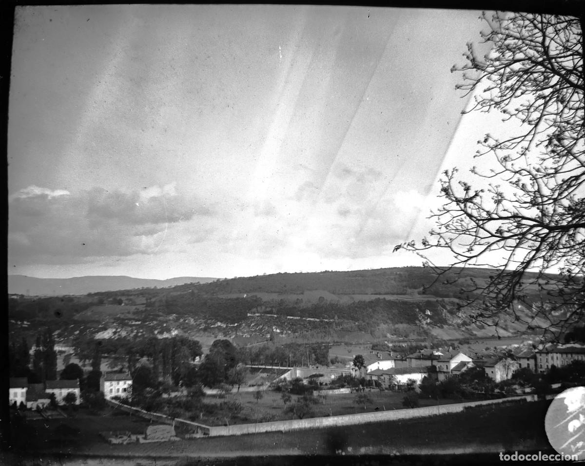 Fotografia antica: Antiguo negativo de fotograf&iacute;a. Paisaje rural. Antigua.