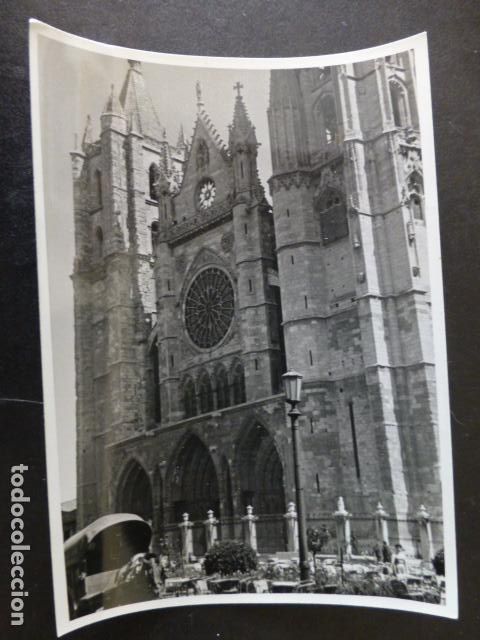Fotograf&iacute;a antigua: LEON CATEDRAL FOTOGRAF&Iacute;A ANTIGUA 7 X 10 CTMS
