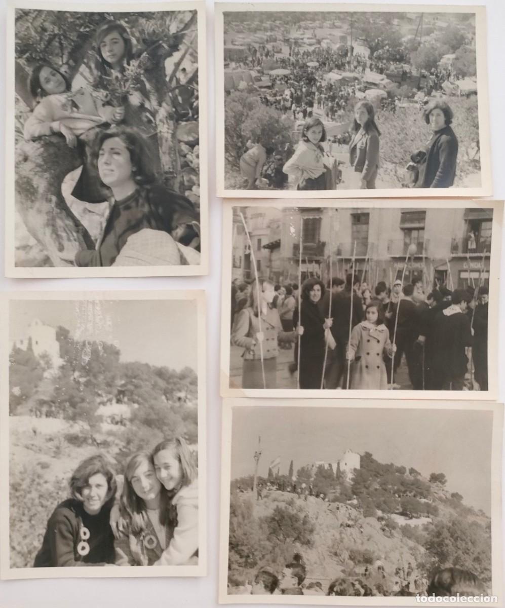 Fotograf&iacute;a antigua: CASTELLON ROMERIA DE LES CANYES 1963 LOTE 6 FOTOGRAFIAS TAMA&Ntilde;O 10 X 7.5 Y 10 X 15 CM.