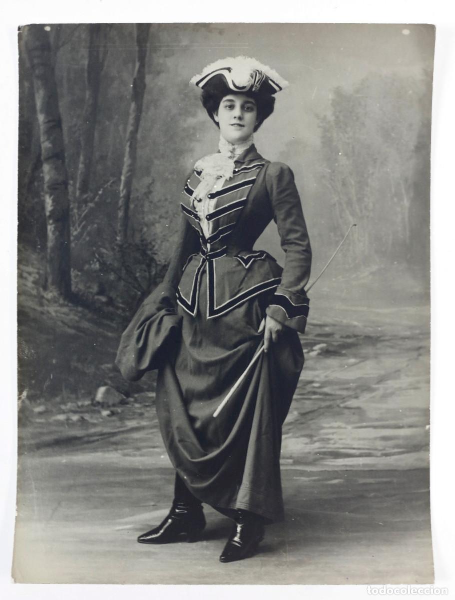 Fotografia antica: CONCHA CATAL&Aacute; - ACTRIZ. FOTOGRAF&Iacute;A PAPEL BARITADO 18X24 CM.