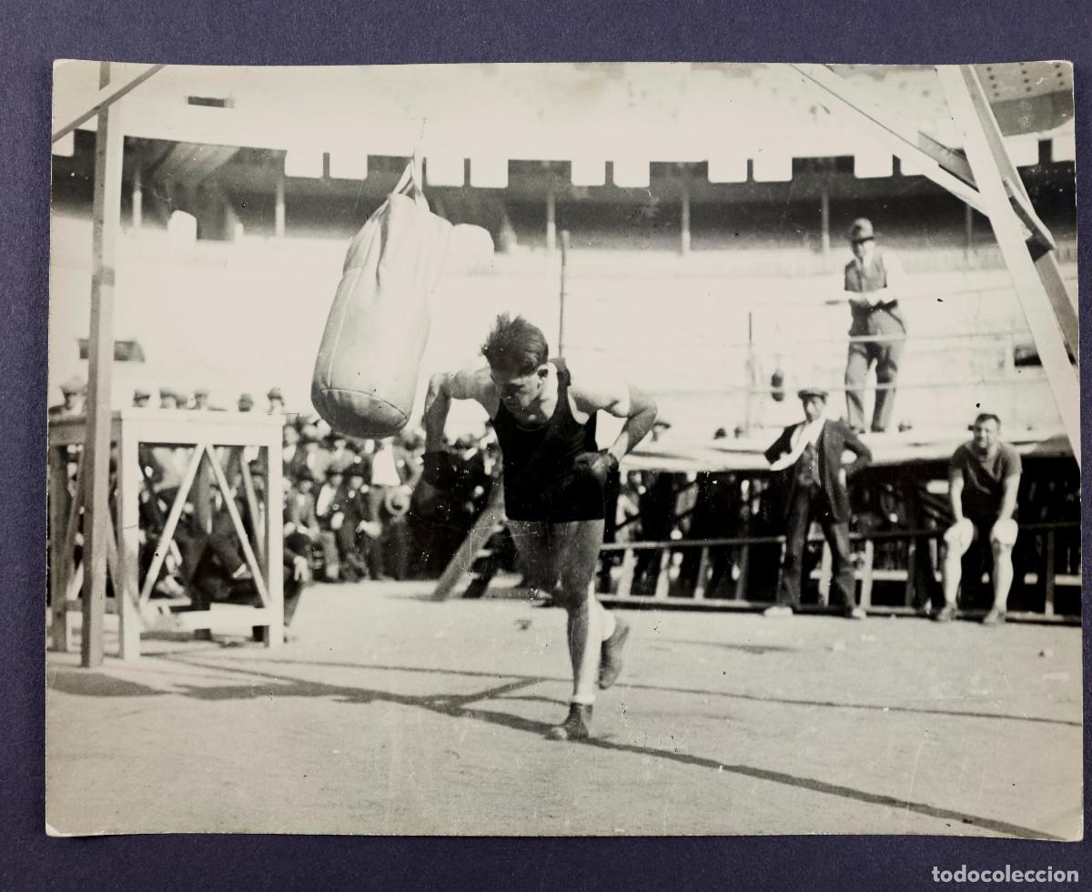 Fotograf&iacute;a antigua: PAULINO UZCUDUM - BOXEADOR - FOTOGRAF&Iacute;A 18X24 CM.