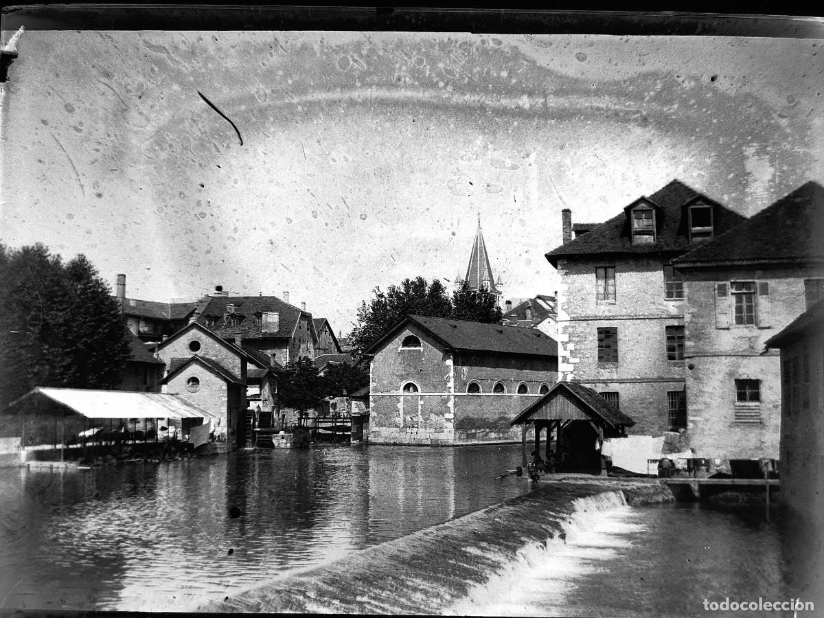Fotografia antica: Antiguo negativo de fotograf&iacute;a. Cristal. Puerto. Antigua.