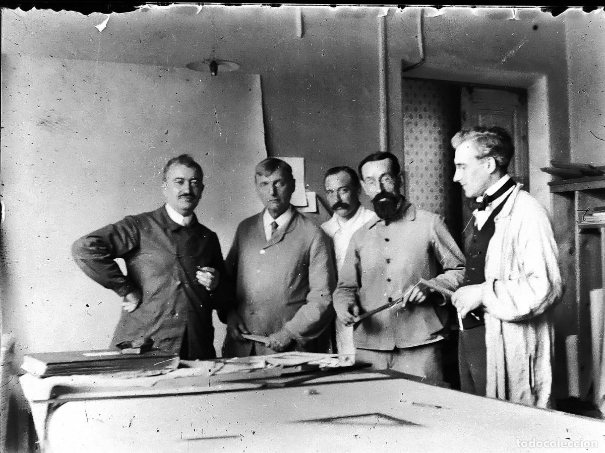 Fotografia antica: Antiguo negativo de fotograf&iacute;a. Cristal. Modelismo avi&oacute;n?