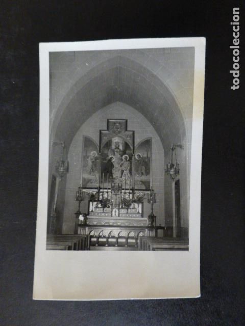 Photographie ancienne: ALTAR EN CAPILLA A IDENTIFICAR ANTIGUA FOTOGRAFIA 8 X 11,5 CMTS