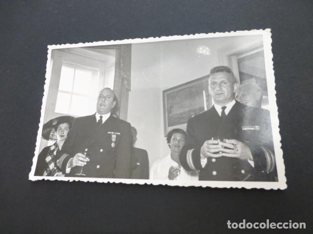 Antique Photography: SAN SEBASTIAN VISITA NAVIO AMERICANO ADVENTURER CAPITAN COMANDANCIA MARINA FOTOGRAFIA 13 X 8 CMTS