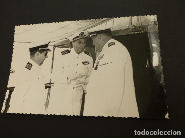 Alte Fotografie: IRUN GUIPUZCOA CAPITAN COMANDANCIA EN BARCO FOTOGRAFIA 9 X 14 CMTS
