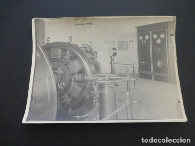 Antique Photography: FABRICA DE LUZ EN MINA MAQUINARIA ANTIGUA FOTOGRAFIA 13 X 18 CMTS