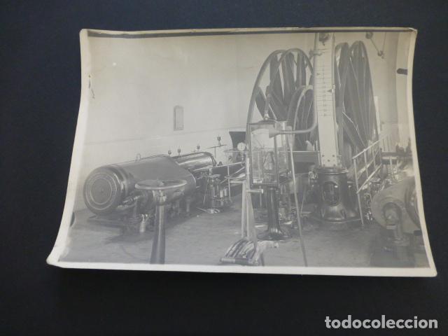 Alte Fotografie: FABRICA DE LUZ EN MINA MAQUINARIA ANTIGUA FOTOGRAFIA 13 X 18 CMTS