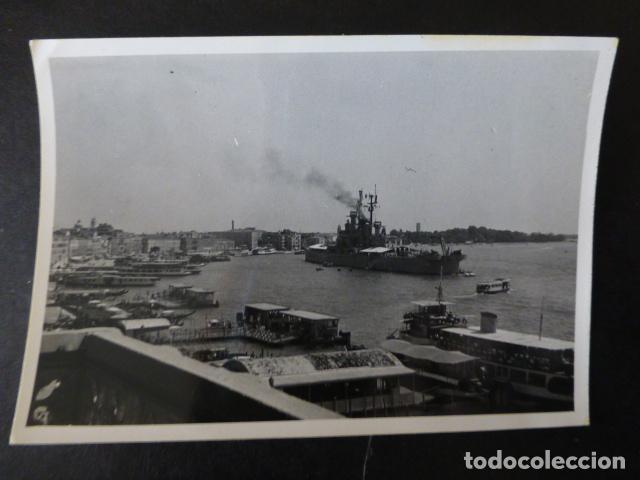 Antique Photography: BARCO ERACLIO ATRACANDO EN UN PUERTO ANTIGUA FOTOGRAFIA 7 X 10 CMTS