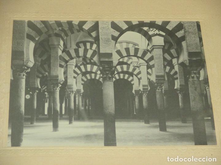 Antique Photography: La mezquita de C&oacute;rdoba, montada en cartulina decorada, no se indica fot&oacute;grafo