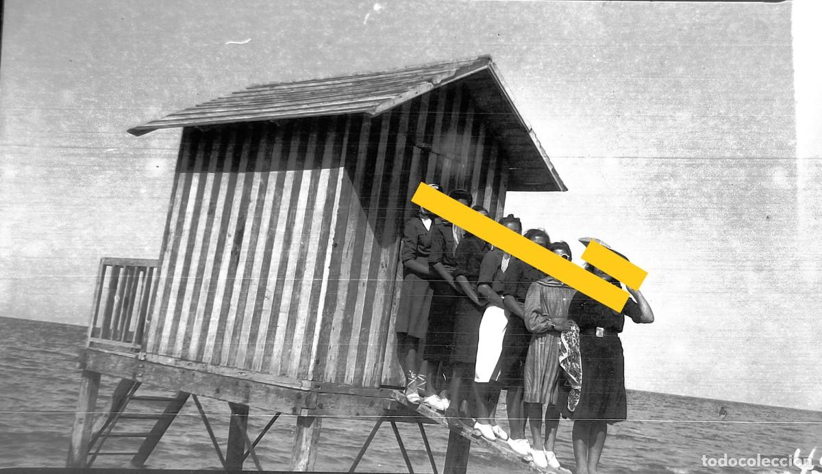 Photographie ancienne: Antiguo negativo o clich&eacute; de fotograf&iacute;a. Cercanias Moraira. Alicante. A&ntilde;os 40/50.