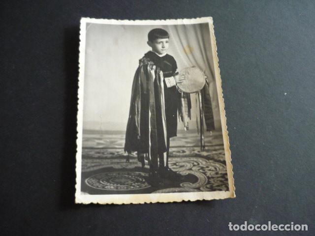 Antique Photography: NI&Ntilde;O VESTIDO DE TUNA TUNA ESTUDIANTINA ANTIGUA FOTOGRAFIA 8,5 X 11,5 CMTS
