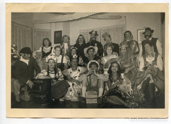 Antique Photography: italianos en Espa&ntilde;a, Instituto americano a&ntilde;os 40-50, fiestas 6 fotos identificados al dorso carnaval