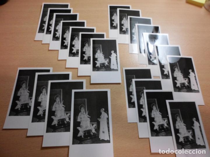 Fotograf&iacute;a antigua: 22 PRUEBAS DE LABORATORIO FOTOGRAFICO POSTALES EL PAPA PIO XII Y VIRGEN