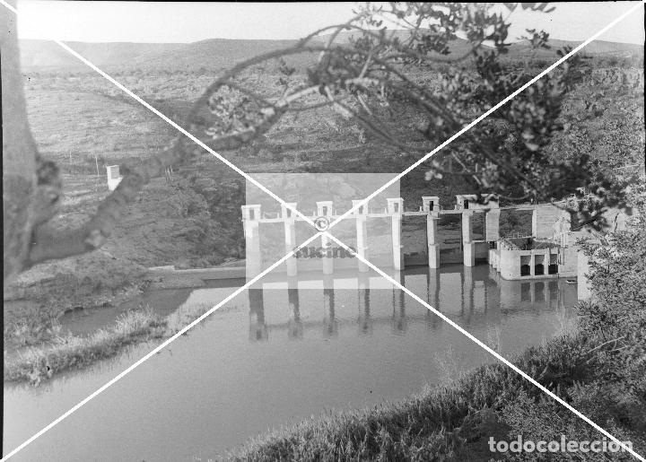 Antique Photography: PROVINCIA DE CASTELLON EN EL RECUERDO PRESA DESCONOCEMOS LUGAR EN PLACA ORIGINAL