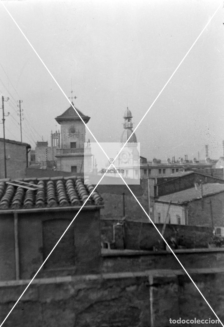 Antique Photography: CASTELLON EN EL RECUERDO VISTA PARCIAL ZONA CENTRO FOTOGRAFIA ORIGINAL