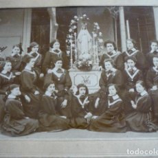 Fotografía antigua: MADRID COLEGIO SACRE COEUR DE JESUS RETRATO DE CLASE DE ALUMNAS 1910-1911 J. DAVID FOTOGRAFO