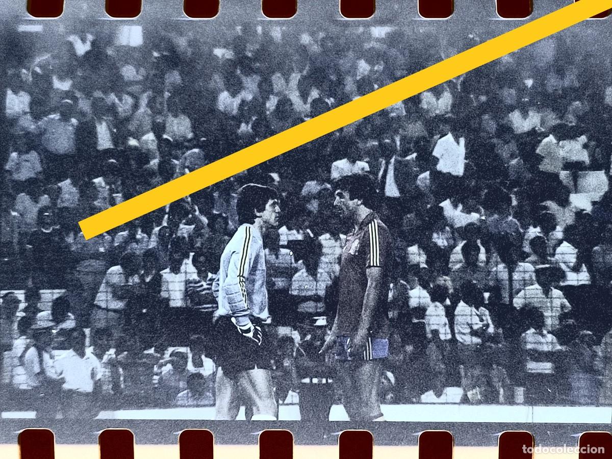 Antique Photography: Antiguo negativo de fotograf&iacute;a. Selecci&oacute;n Espa&ntilde;a Honduras. Estadio de Valencia. F&uacute;tbol Mundial 82