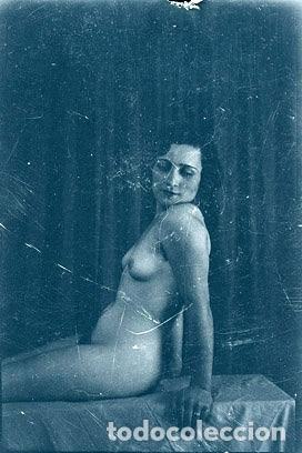 Fotograf&iacute;a antigua: DESNUDO FEMENINO 1920-1925 NEGATIVO TAMA&Ntilde;O 4,5 X 7 CM.