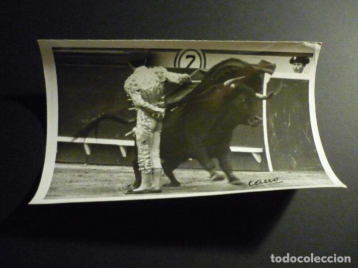 Fotografia antica: TOREO CORRIDA DE TOROS FOTOGRAFIA FOTOGRAFO CANO MADRID FIRMADA 12 X 18 CMTS