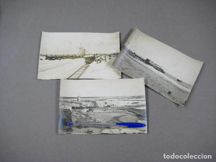 Fotograf&iacute;a antigua: 3 FOTOGRAF&Iacute;AS DE LAS SALINAS CATALANAS DE MUY PRINCIPIOS DEL SIGLO XX