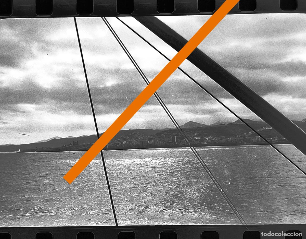 Alte Fotografie: Antiguo negativo o clich&eacute; de fotograf&iacute;a. Las Palmas de Gran Canaria. A&ntilde;os 60