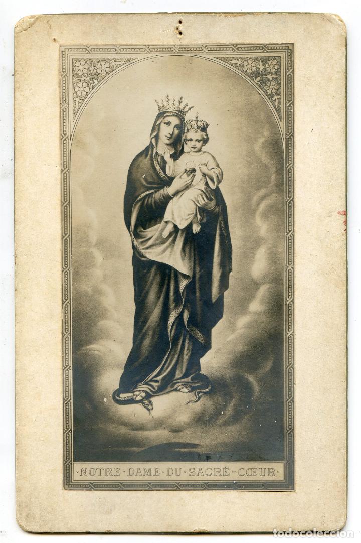Fotograf&iacute;a antigua: Notre Dame du sacr&eacute; Coeur, Nuestra se&ntilde;ora del Sagrado Coraz&oacute;n, fotograf&iacute;a de cuadro